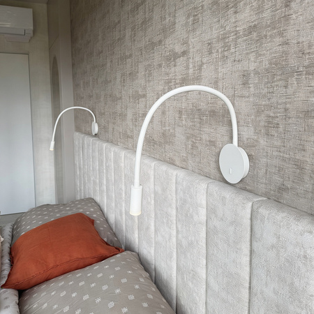 Kinkiet na elastycznym wysięgniku Senise biały LED 3000K Light Prestige LP-2021/1W WH