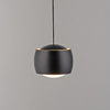  Lampa wisząca pojedyńcza czarna kula LED 3000K z funkcją ComfortLift BALLINI Just Light 15260-18