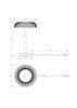 Lampka stołowa LED karbowany klosz z tworzywa SOLVIA Zuma Line T230757601