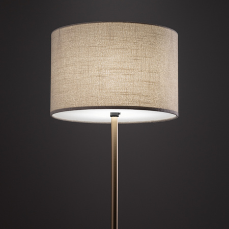 Lampa podłogowa z kremowym cylindrycznym abażurem o średnicy 46cm 1xE27 SANTANA Nowodvorski 11656
