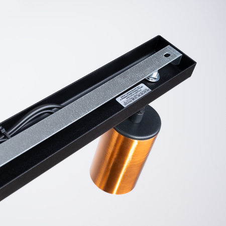 Plafon WINX 2 czarny/miedź Sollux SL.1375