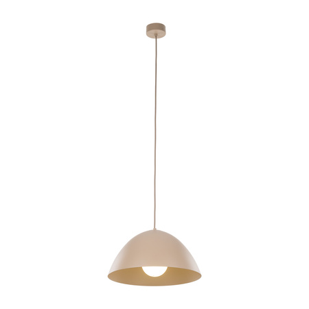 Metalowa lampa wisząca w kolorze beżowym o średnicy 34cm FARO SABIA 1xE27 Tk Lighting 10657