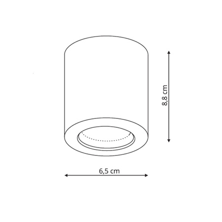 Oprawa natynkowa Faro czarna IP65 1xGU10 Light Prestige LP-6510/1SM BK
