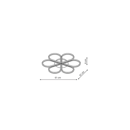 Plafon Velva biały LED CCT Light Prestige LP-8432/1C WH