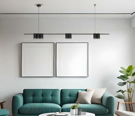 Lampa wisząca (listwa) GENESIS BLACK 7xGU10 150cm Milagro ML0370