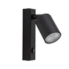 Kierunkowy kinkiet w kolorze czarnym z wbudowanym przełącznikiem NEX BLACK 1XGU10 Tk Lighting 11364