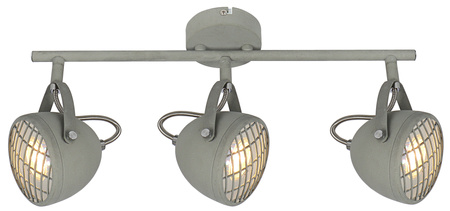 PENT LAMPA SUFITOWA LISTWA 3X50W GU10  BETONOWY SZARY Candellux 93-68064