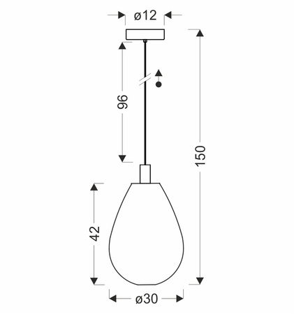 Lampa wisząca z ciekawym dymionym kloszem DENSO 30 1xGU10 Candellux Studio 31-51387