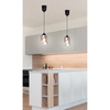 Felis lampa wisząca czarny 1x60w e27 klosz dymiony Candellux 31-00118