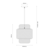 Lampa wisząca HESTIA 30cm 1xE27 Milagro ML1808