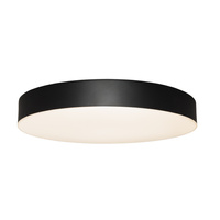Czarny okrągły plafon 30cm z tworzywa Maxlight C0272 Lumos 24W