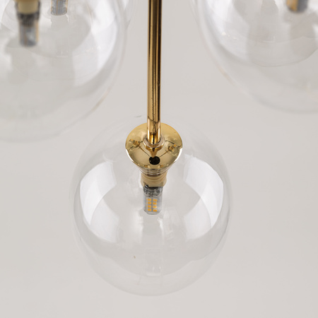 NILOS BLACK / GOLD LAMPA WISZĄCA 5 TK Lighting 5943