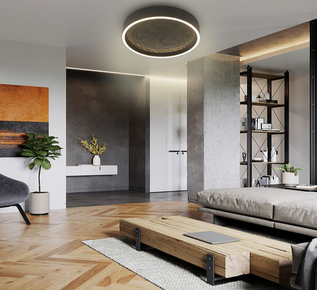 Plafon Bordeaux czarny 40cm Aviano Lighting 9002-102M