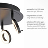 Lampa sufitowa trzypuktowa w kolorze antracyt LED 3000K IP44 SILEDA Paul Neuhaus 6788-13