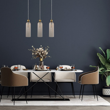 Lampa wisząca PIEGA 3 amber Light Prestige LP-939/3L