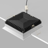 Kwadratowa oprawa wpuszczana 17x17cm LED IP44 do łazienki Okno DL056-24W3-4-6K-W Maytoni