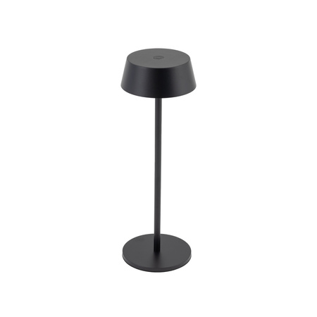 Przenośna czarna lampka stołowa do ogrodu ładowana na USB 3000K AMY LED Nowodvorski 11532