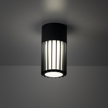 Oprawa sufitowa, tuba zewnętrzna 1xE27 RIBO GRAY LAMPA SUFITOWA IP54 Tk Lighting 11508