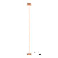 Prosta lampa podłogowa w kolorze łososiowym NOA SALMON LED Tk Lighting 19008