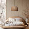 Rattanowa lampa wisząca Kanso 50 cm jasne drewno 1xE27 Light Prestige LP-2025/1P 50 cm