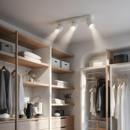 Pointa 3 spot biały 3xGU10 Light Prestige LP-6398/3WS WH