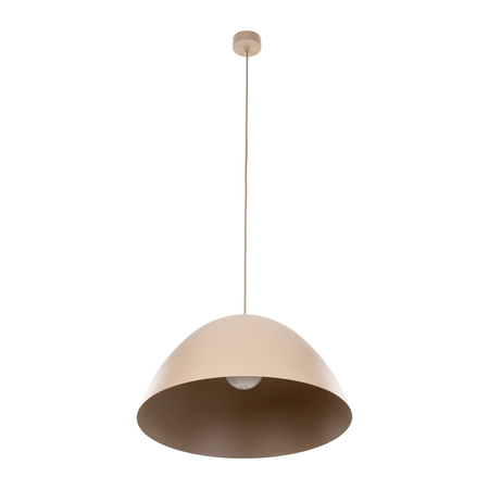 Metalowa lampa wisząca w kolorze beżowym o średnicy 50cm FARO SABIA 1xE27 Tk Lighting 10658