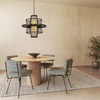Rattanowa lampa wisząca Astra czarna 1xE27 Light Prestige LP-3110/1P BK