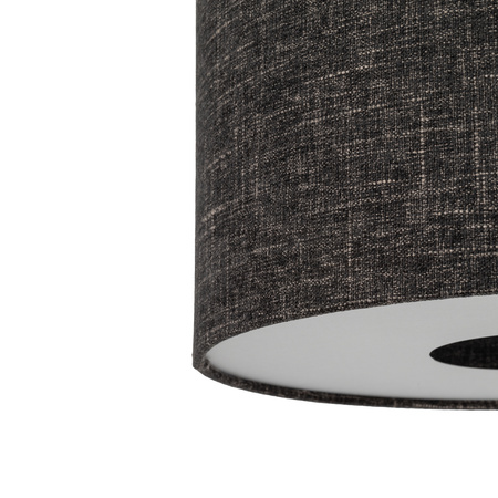 Lampa podłogowa z czekoladową podstawą i abażurem w kolorze czarny melanż 1xE27 AMARELA Nowodvorski 11663