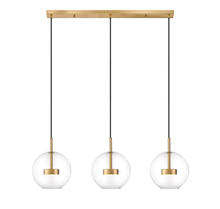 Lampa wisząca ENCELADUS LED złota potrójna Zuma Line P0428-03J-L4AC