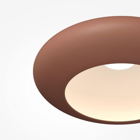 Okrągła lampa sufitowa z aluminium w kolorze miedzianym 40cm AROS LED 3000K Maytoni MOD507CL-L12CK