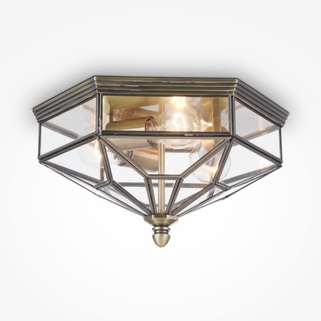 Lampa sufitowa klasyczna klasy premium – szklany plafon Zeil H356-CL-03-BZ Maytoni
