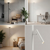 Biała lampa podłogowa LED TROST FLOOR DIMM SWITCH WH Azzardo AZ7298