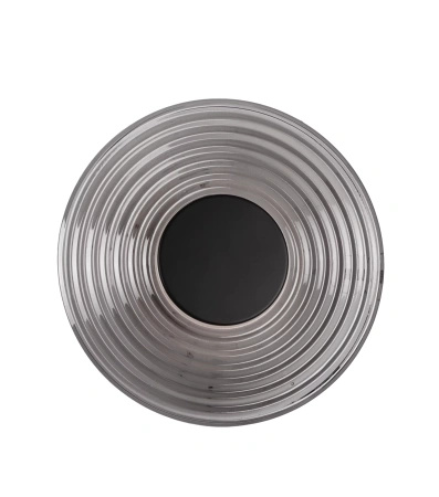 Szklany okrągły ryflowany kinkiet Maxlight W0474 Leonardo