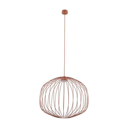Druciana lampa wisząca 58cm w ceglastym kolorze SPHERA M BRICK 1xGX53 Tk Lighting 11305