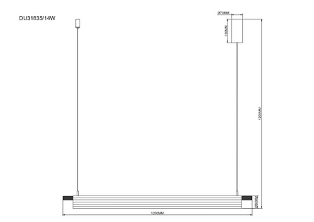 Lampa wisząca ARCUS LED Zuma Line DU31835/14W