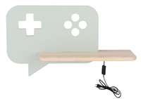 CONSOLE LAMPA KINKIET ŚCIENNY 5W LED IQ KIDS Z PRZEWODEM Z WŁ. I WTYCZKĄ MIĘTOWY Candellux 21-84453