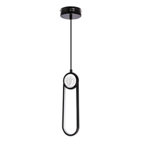 LACRIMA lampa wiszaca czarny 10cm 15W LED 3000K maskownica biała Candellux 31-35585