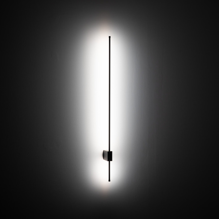 Czarny kinkiet 88cm podświetlający ściane LIXA BLACK LED 3000K 12W Tk Lighting 18298