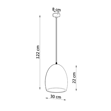 Lampa wisząca FLAWIUSZ ceramiczna biała Sollux Lighting SL.0848