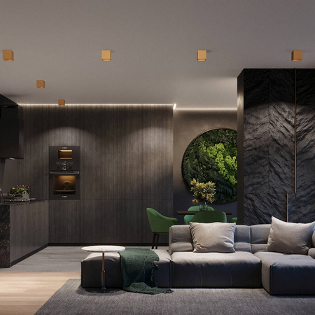 Lampa sufitowa oprawa QUAD złoty Sollux Lighting SL.1182