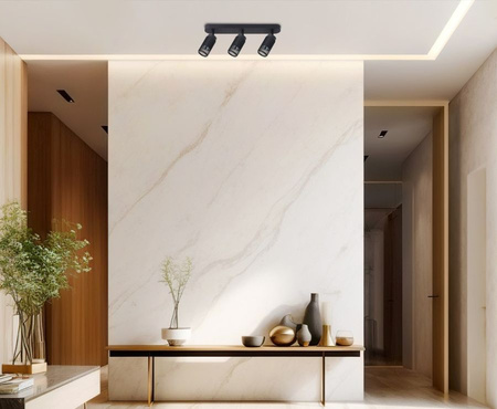 Lampa sufitowa oprawa VERTICAL SPOT WHITE BLACK 3xGU10 Milagro ML0306 ML0296 kolor do wyboru