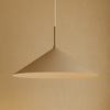Lampa wisząca spłaszczony metalowy stożek 60cm  kaszmirowy CAPITAL TAUPE Ø60cm 1xGX53 Milagro MLP2471