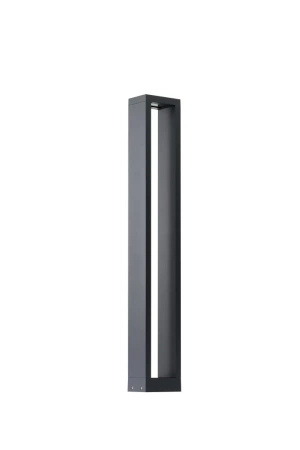 Słupek ogrodowy 80cm w kolorze ciemnoszarym w kształcie ramki CAVALIO 80 IP65 3000K DGR Azzardo AZ7140