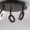 Lampa sufitowa trzypuktowa w kolorze antracyt LED 3000K IP44 SILEDA Paul Neuhaus 6788-13