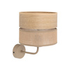 Kinkiet w kolorze sabia z abażurem juta jasne drewno DORMA WOOD JUTA 1xE27 Tk Lighting 11788