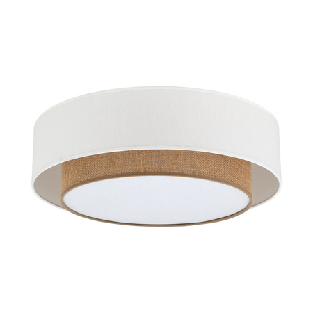 Okrągła lampa sufitowa podwójny abażur 50cm DUO WHITE Tk Lighting 11585