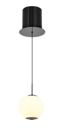 Lampa wisząca jedynka LED Luberon czarny chrom Aviano Lighting 6051-105