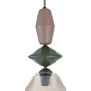 Pojedyńcza lampa wisząca karbowany koniakowy klosz ZEN NEW BROWN FUSO COGNAC 1XE14 Tk Lighting 11865