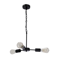 Sparta lampa wisząca czarny 3x60w e27 Candellux 33-09371