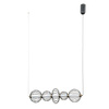 Lampa wisząca Rabel czarna LED 3000K Italux PND-344221-5-BK